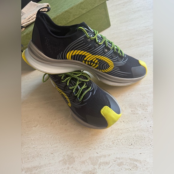 COPY - NWB Gucci Run Low-Top Sneaker 'Black Yellow' Men's 680938-USM10 8480 GUC… - Picture 2 of 16